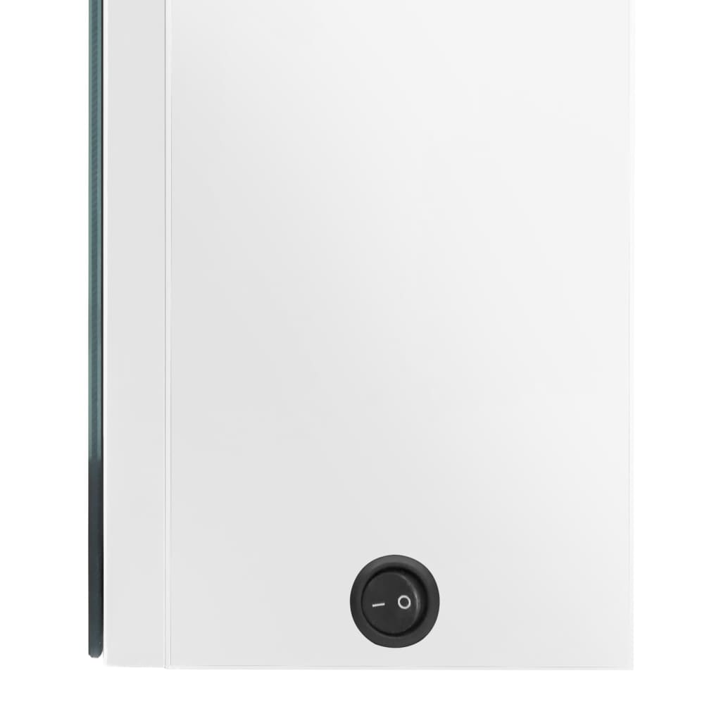 LED-Spiegelschrank fürs Bad Betongrau 80x12x68 cm