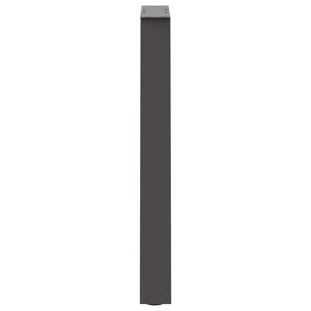 Couchtischbeine V-Form 2 Stück Schwarz 30x(30-31,3) cm Stahl