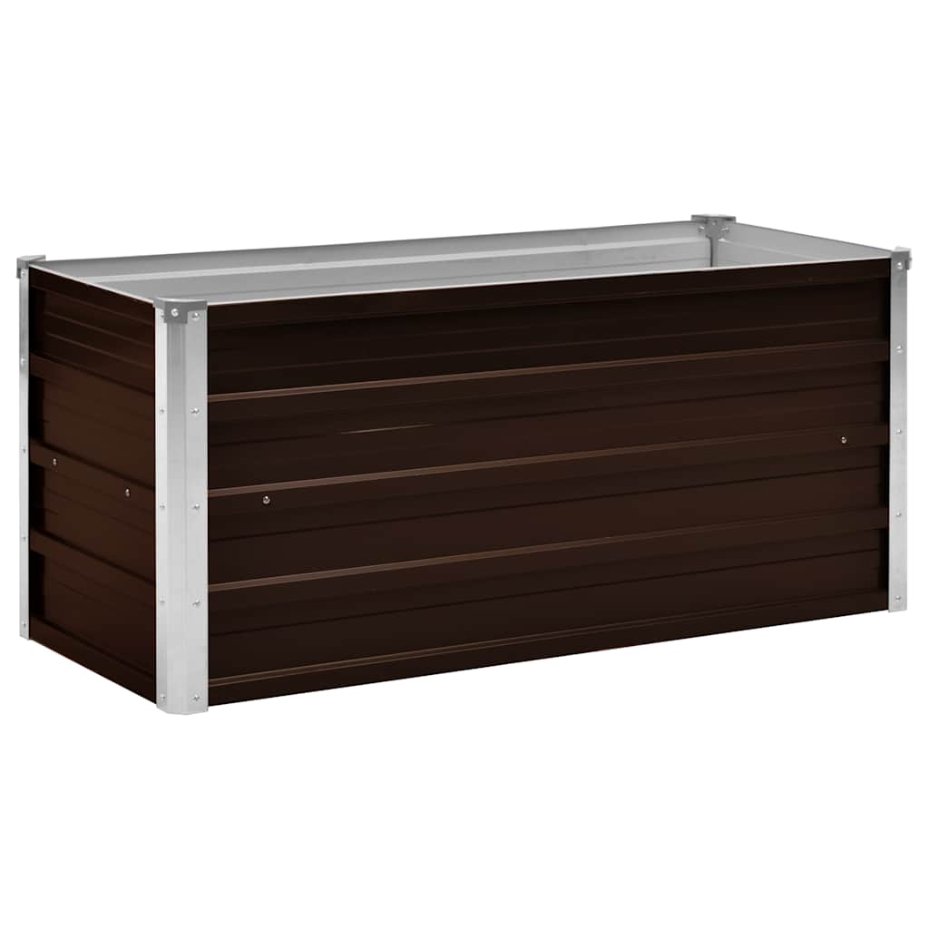 Hochbeet Braun 160 x 80 x 77 cm Verzinkter Stahl