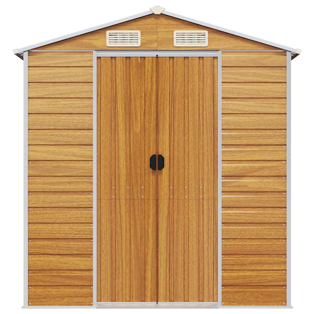 Gerätehaus Grün 191x130x198 cm Verzinkter Stahl