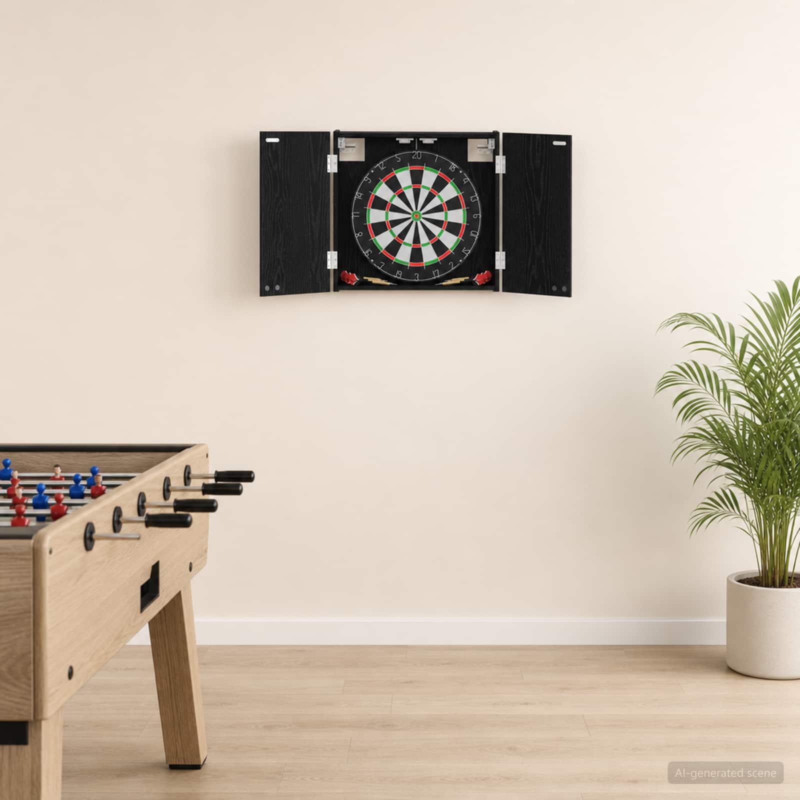 Dartboard Schrank Weiß 56 x 12 x 53,5 cm Holzwerkstoff