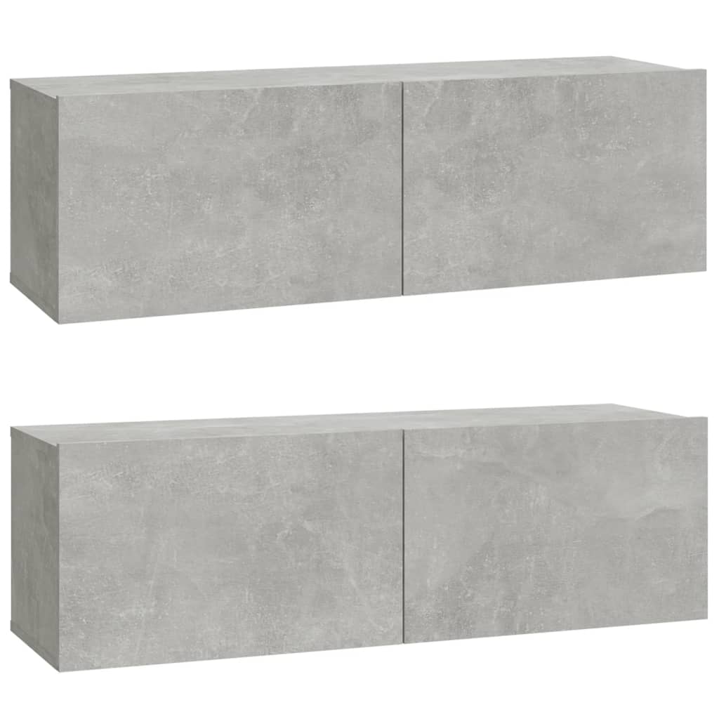4-tlg. TV-Schrank-Set Weiß Holzwerkstoff