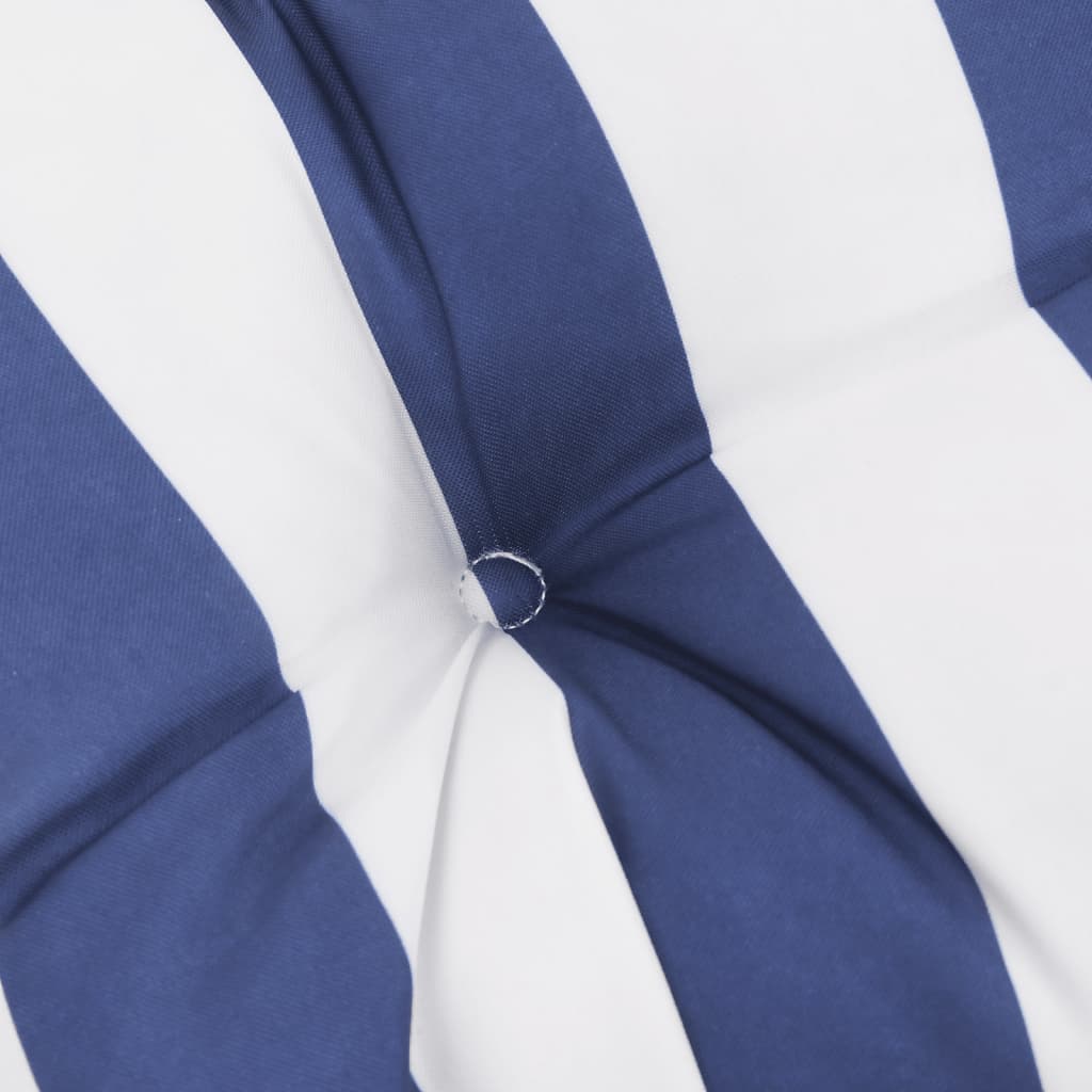 Kissen Rund Marineblau Ø 60x11 cm Oxford-Gewebe