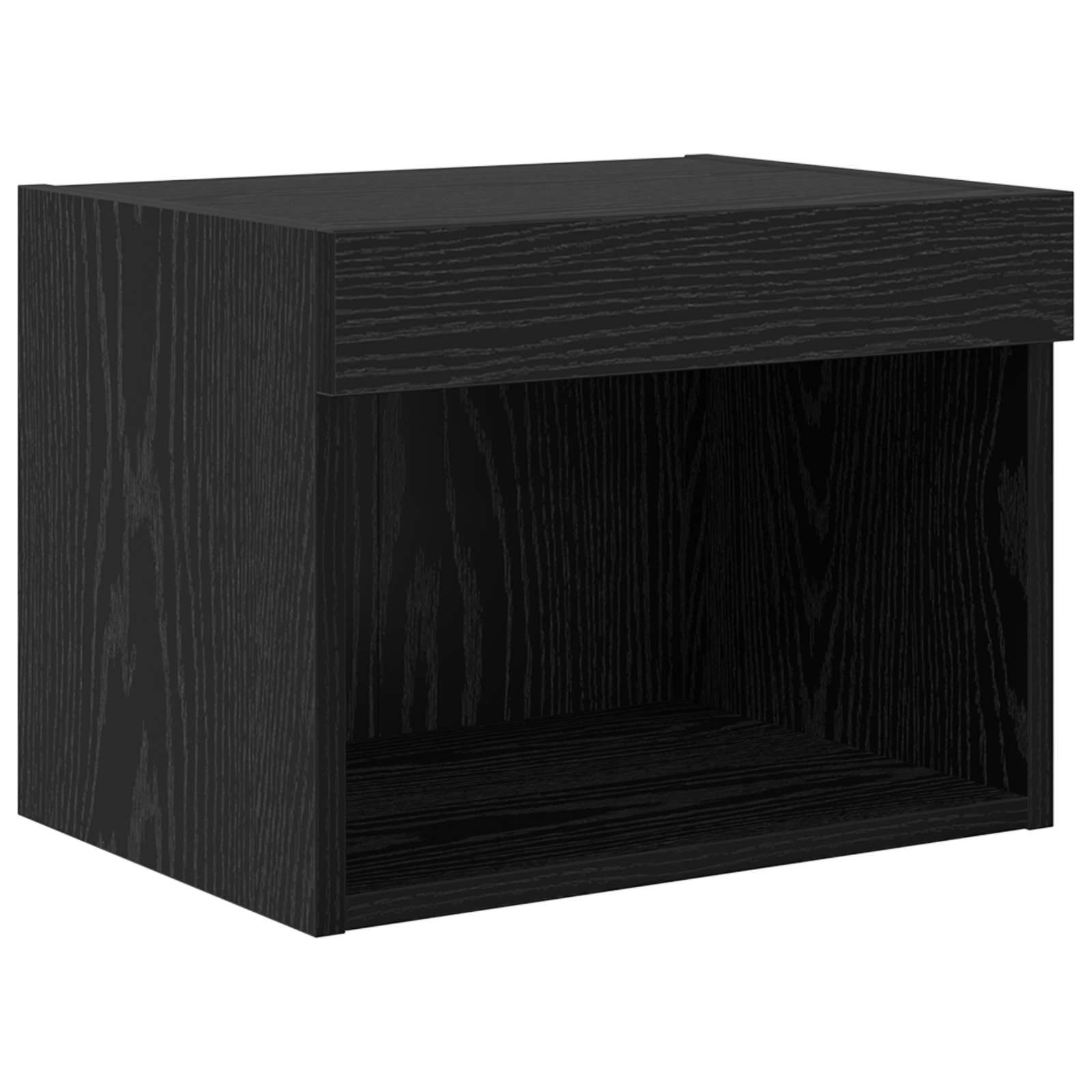 5-tlg. Wohnwand mit LED-Beleuchtung Weiß Holzwerkstoff