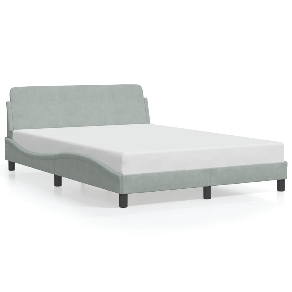 Bettgestell Dover Dunkelgrau 90x190 cm Samt