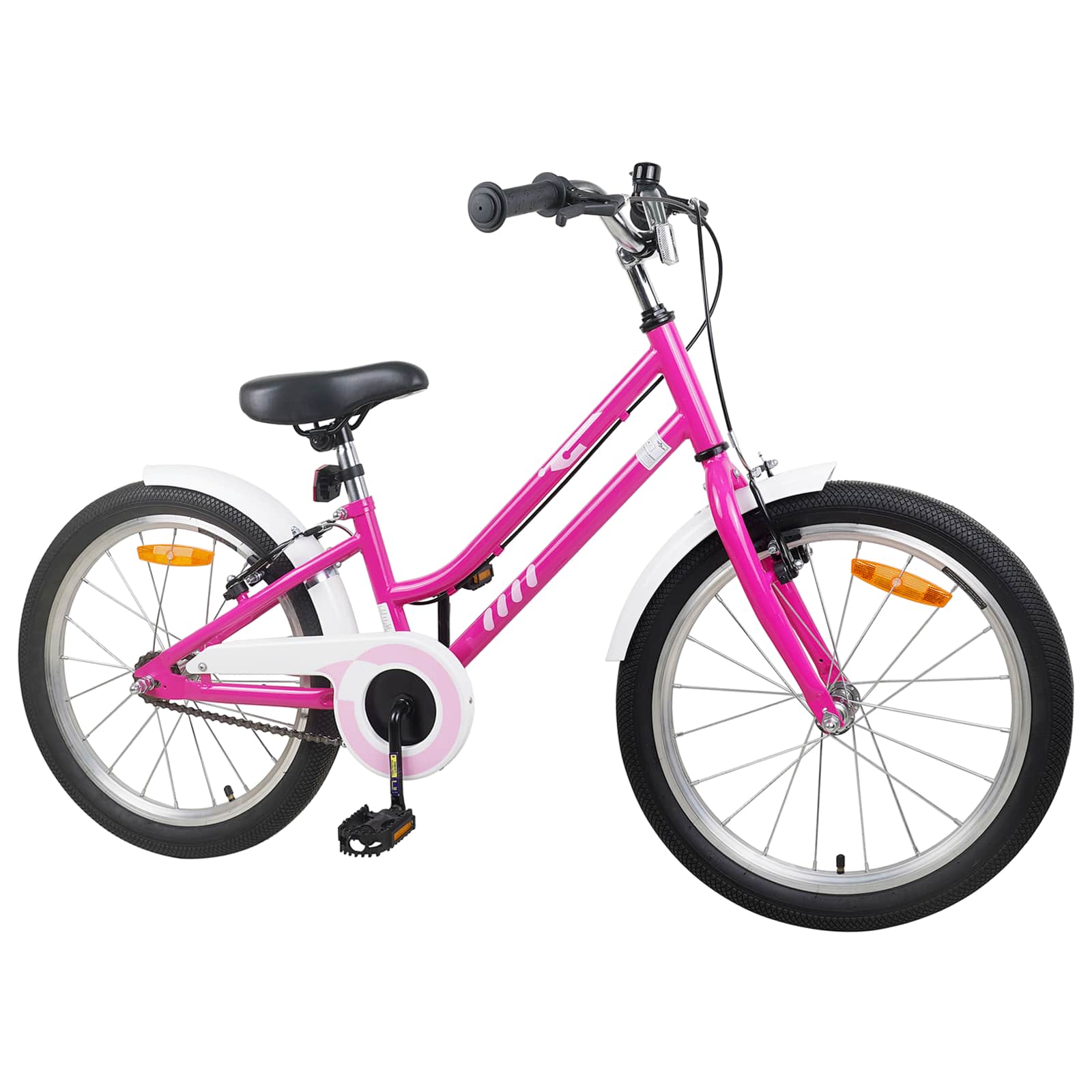 Kinderfahrrad 12 Zoll für 2-4 Jahre alt Pink Weiß