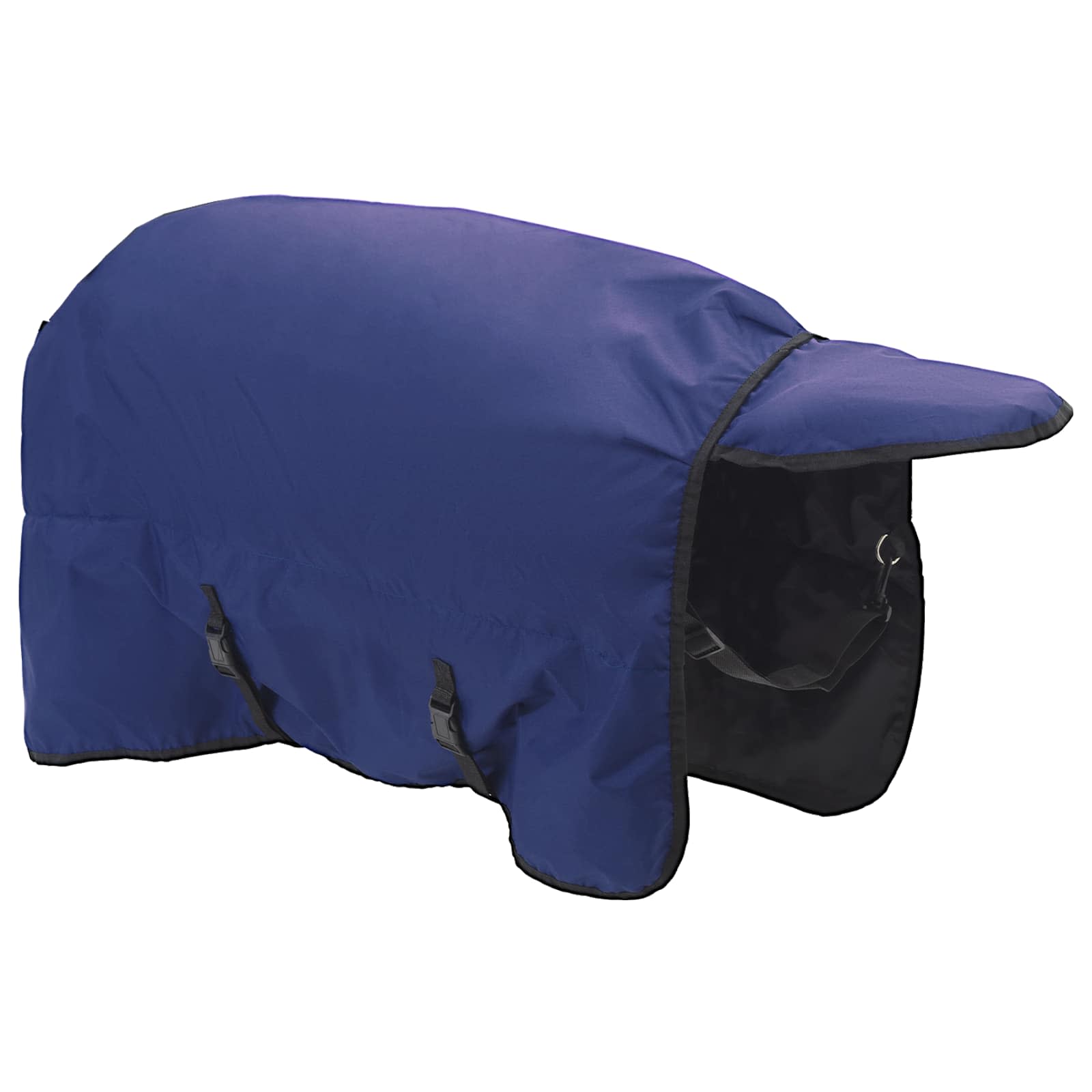 Pferdedecke Dunkelgrün und Schwarz 75 cm Polyester