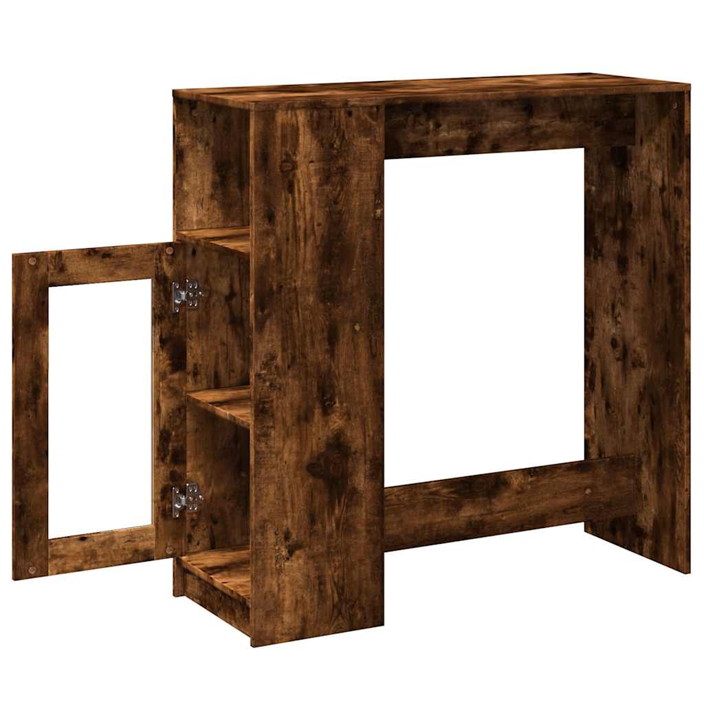 Bartisch Schwarz Eichen-Optik 101 x 40 x 103,5 cm Holzwerkstoff