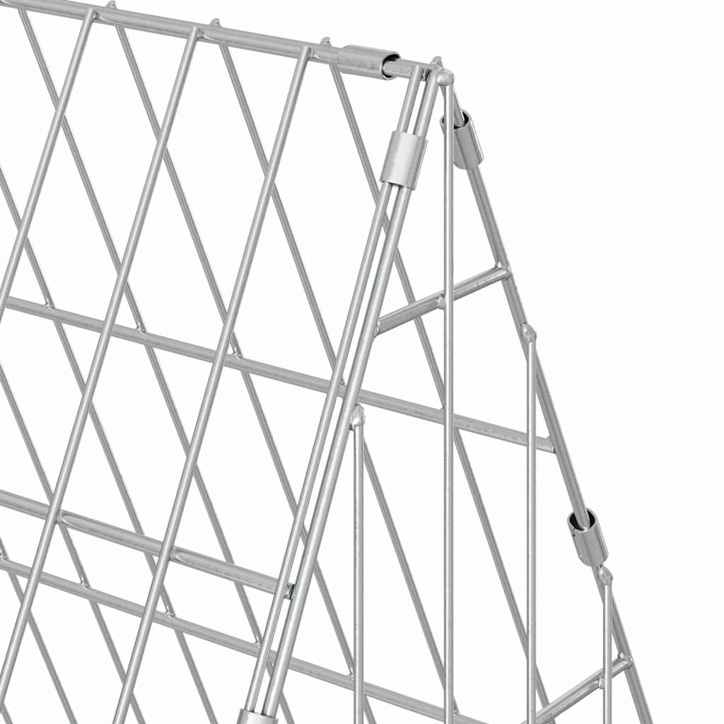 Hasenkäfig Silber 110 x 55 x 55 cm Verzinkter Stahl