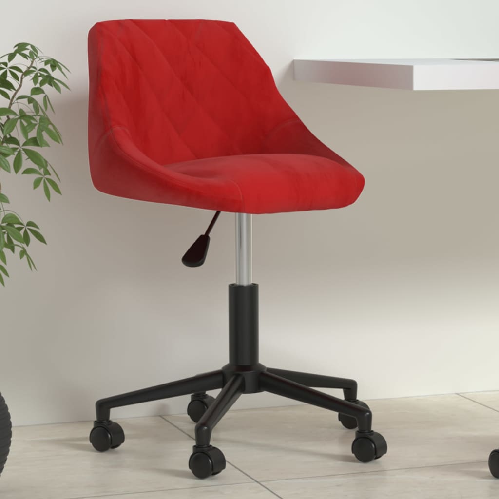Bürostuhl Drehbar Creme Samt