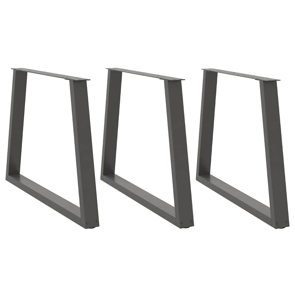 Couchtischbeine V-Form 2 Stück Schwarz 30x(30-31,3) cm Stahl