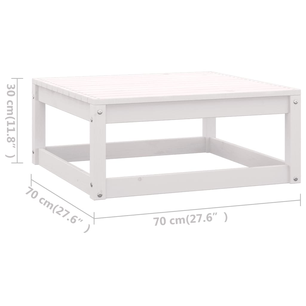 10-tlg. Garten-Lounge-Set mit Kissen Massivholz Kiefer