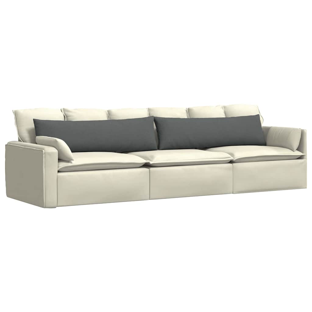 Sofakissen 2 pcs Hellgrau 50 x 30 cm Stoff