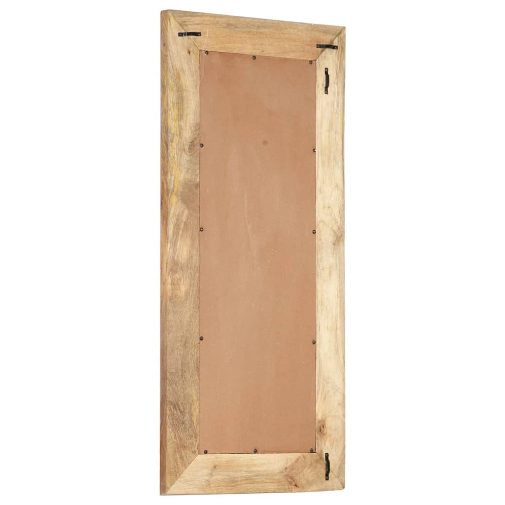 Handgeschnitzter Spiegel 50x50x2,5 cm Massivholz Mango