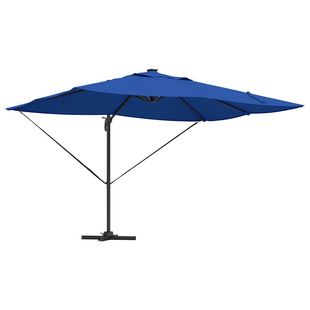 Sonnenschirm Sand 352 x 251 x 265 cm Polyester und Aluminium