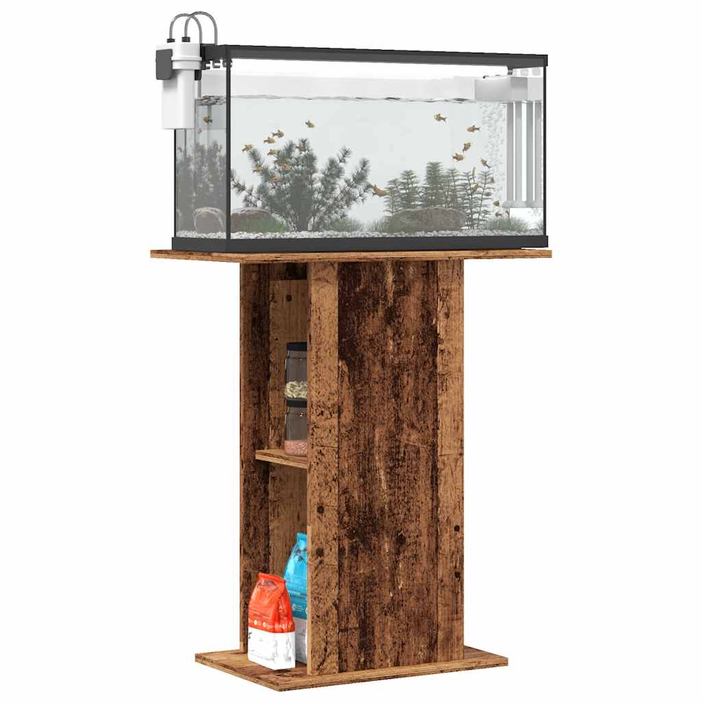 Aquariumständer Weiß 60,5x36x72,5 cm Holzwerkstoff