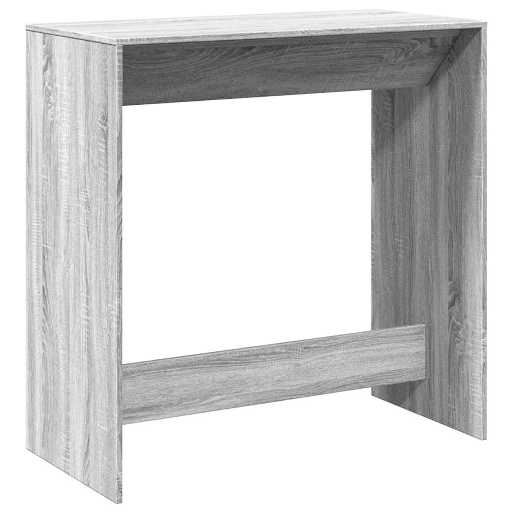 Bartisch Schwarz Eichen-Optik 102 x 50 x 103,5 cm Holzwerkstoff