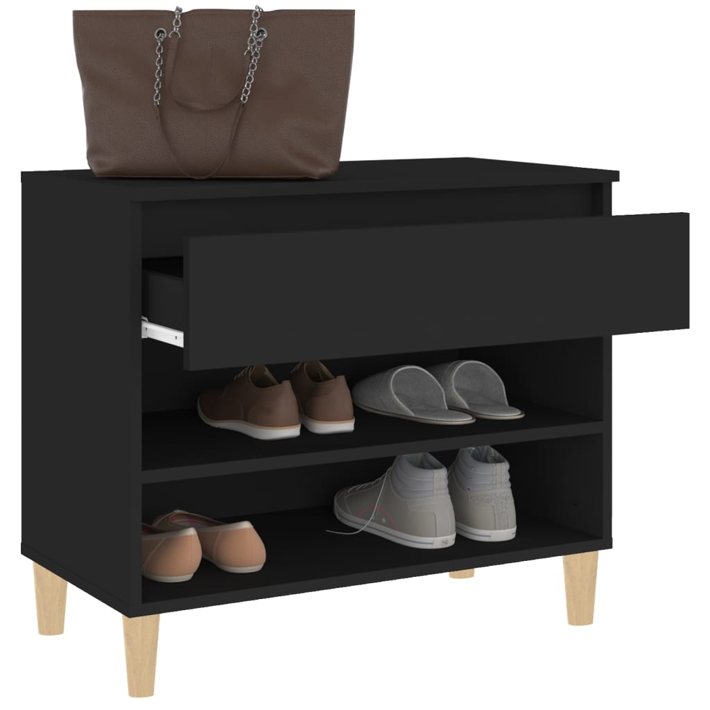 Schuhregal Weiß 70x36x60 cm Holzwerkstoff