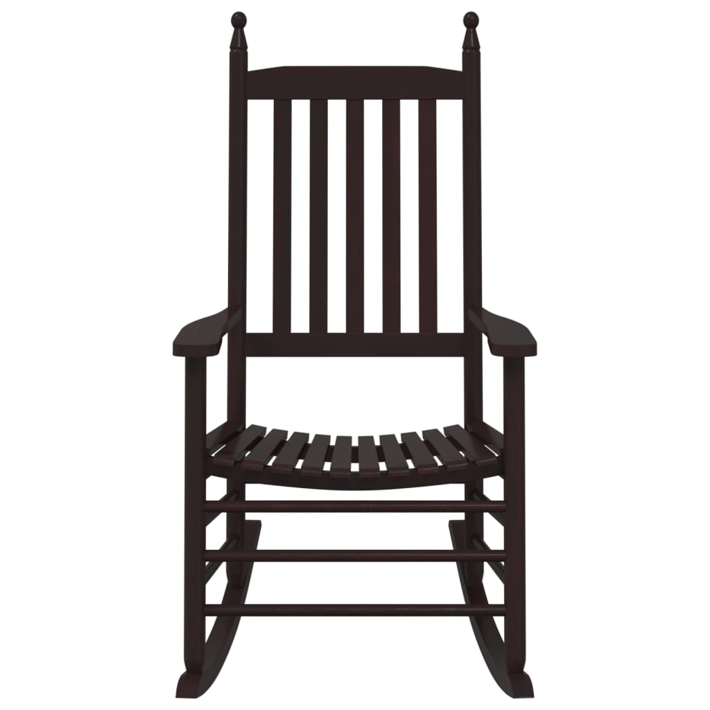 Schaukelstühle mit Gebogenen Sitzen 2 Stk. Schwarz Pappelholz