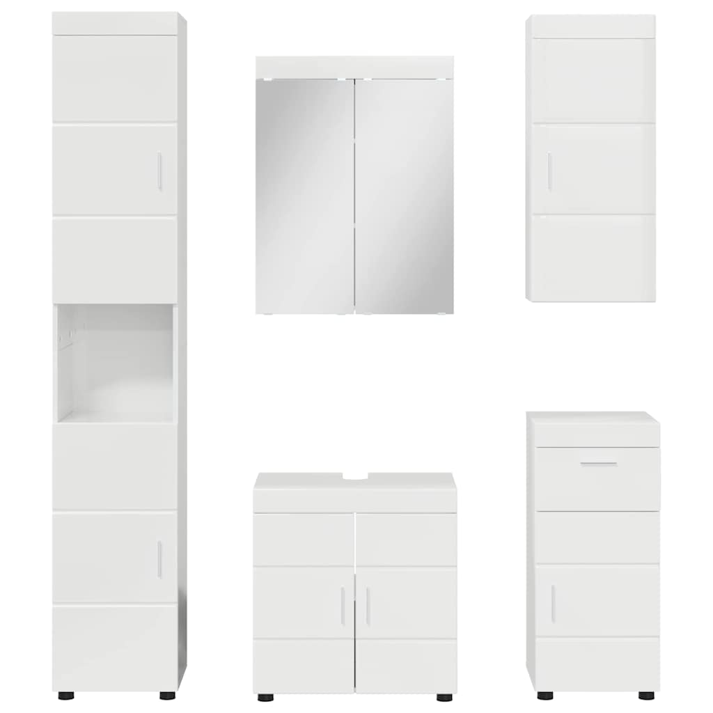 Badezimmermöbel-Set TULUM 2 pcs Weiß 60 x 34 x 63 cm