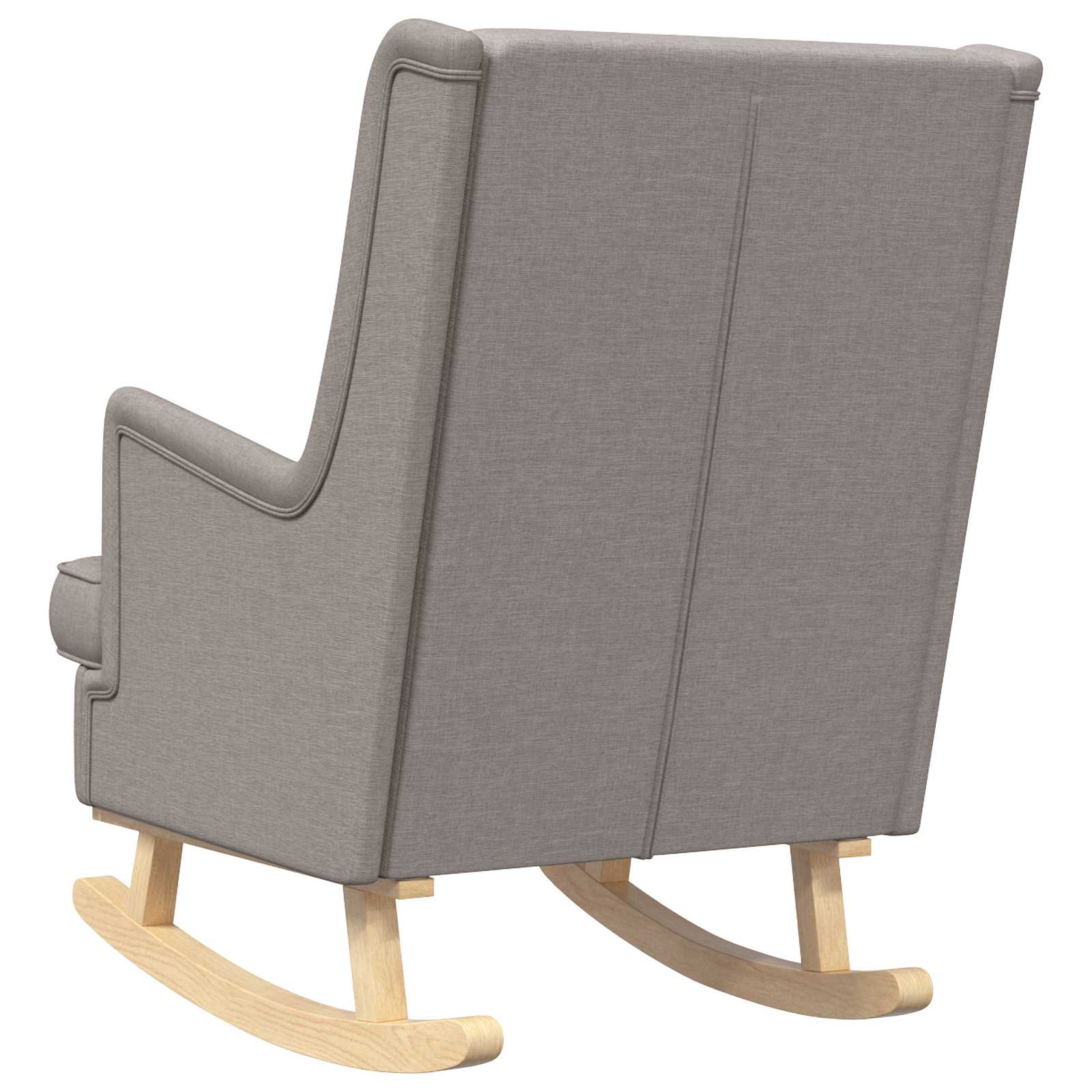 Schaukelstuhl Hellgrau 62 x 80 x 85 cm Stoff