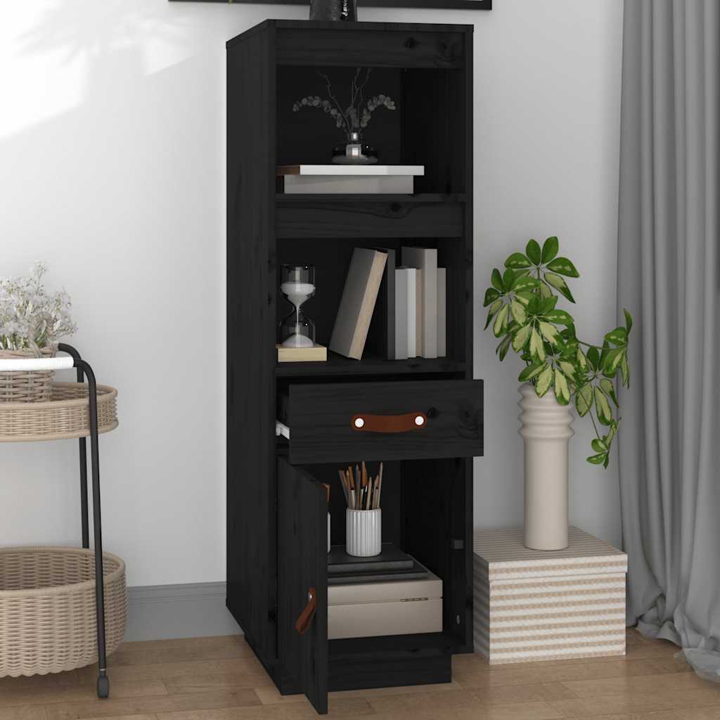 Highboard 34x40x108,5 cm Massivholz Kiefer