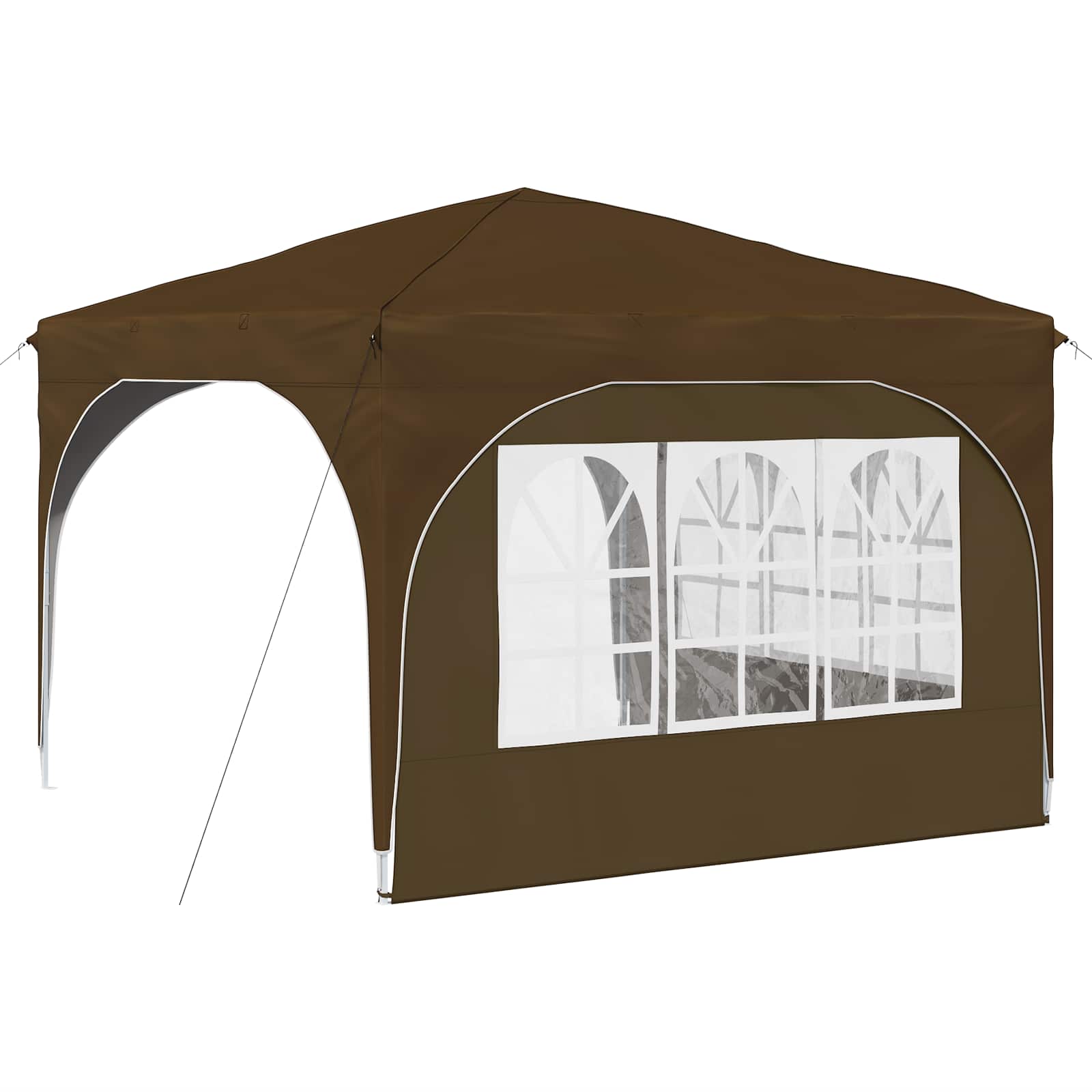 Pop-up Partyzelt 290 x 290 x 245 cm Creme