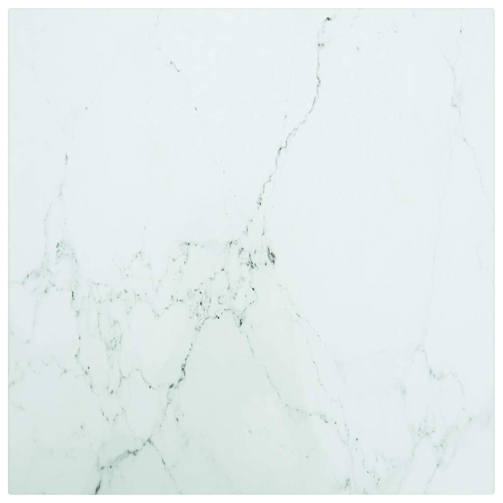 Tischplatte aus gehärtetem Glas quadratisch 700x700 mm