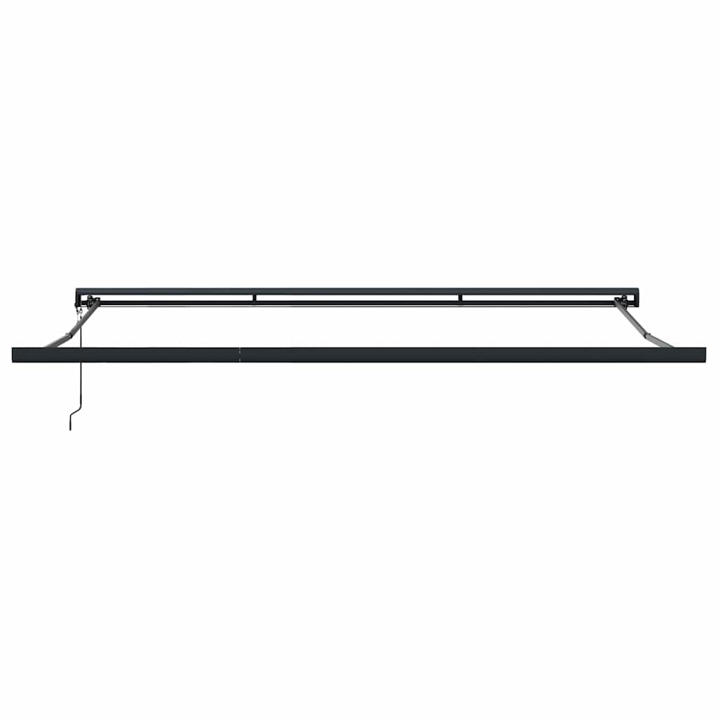 Markise Einziehbar Blau und Weiß 4x3 m Stoff und Aluminium
