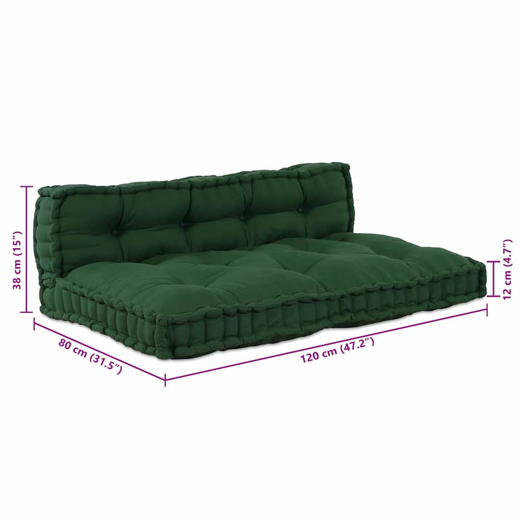 Palettensofa-Auflage Mehrfarbig Stoff Patchwork