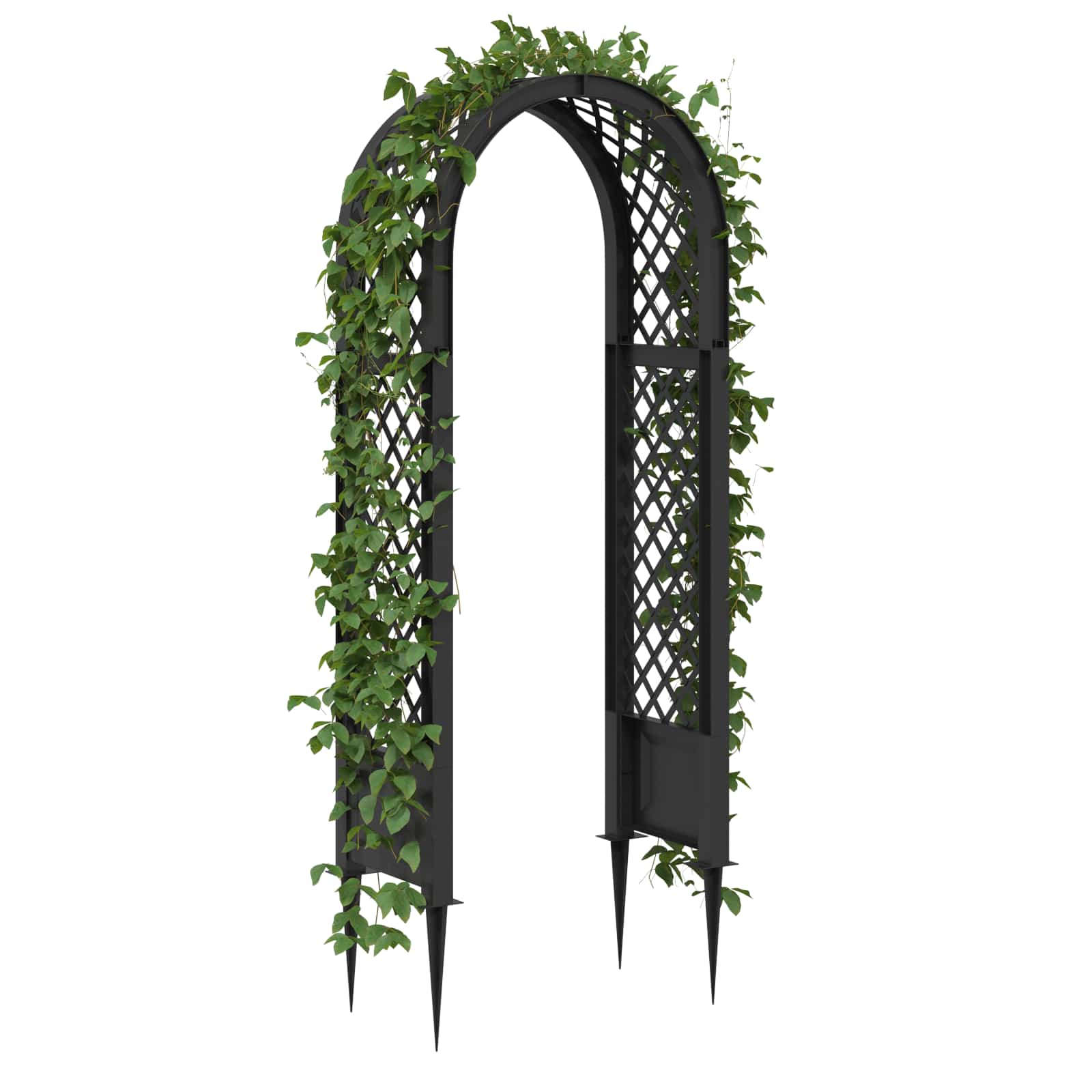 Rosenbogen mit Spitzen Weiß 97 x 43 x 218 cm PP