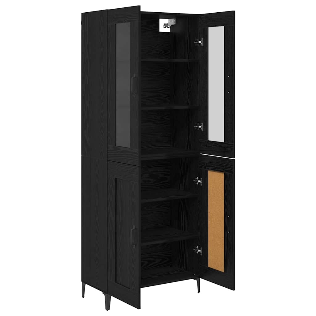Highboard Altholz 69,5 x 34 x 180 cm Holzwerkstoff