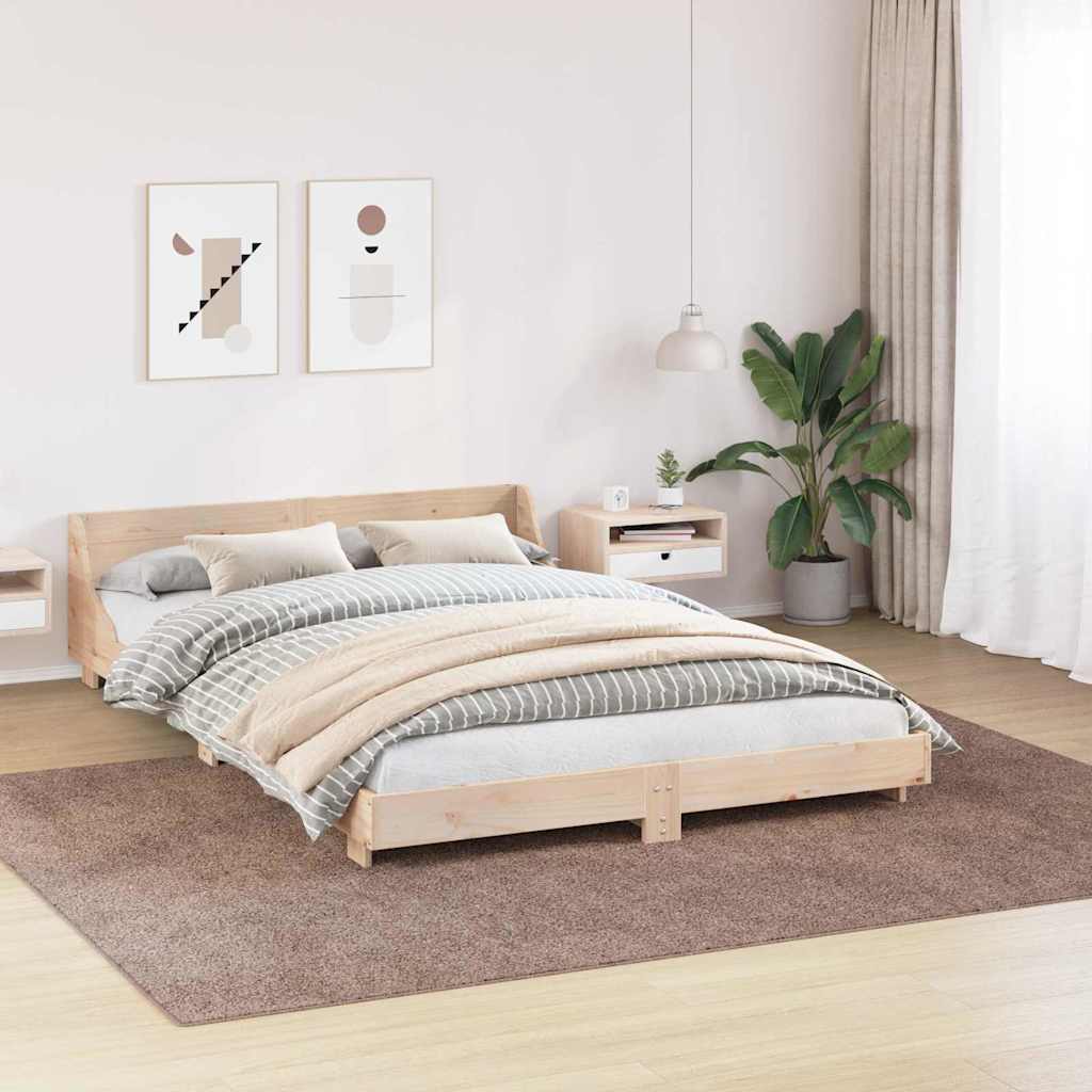 Anti-Rutsch Shaggy Teppich Dunkelgrau 200 x 200 cm PP