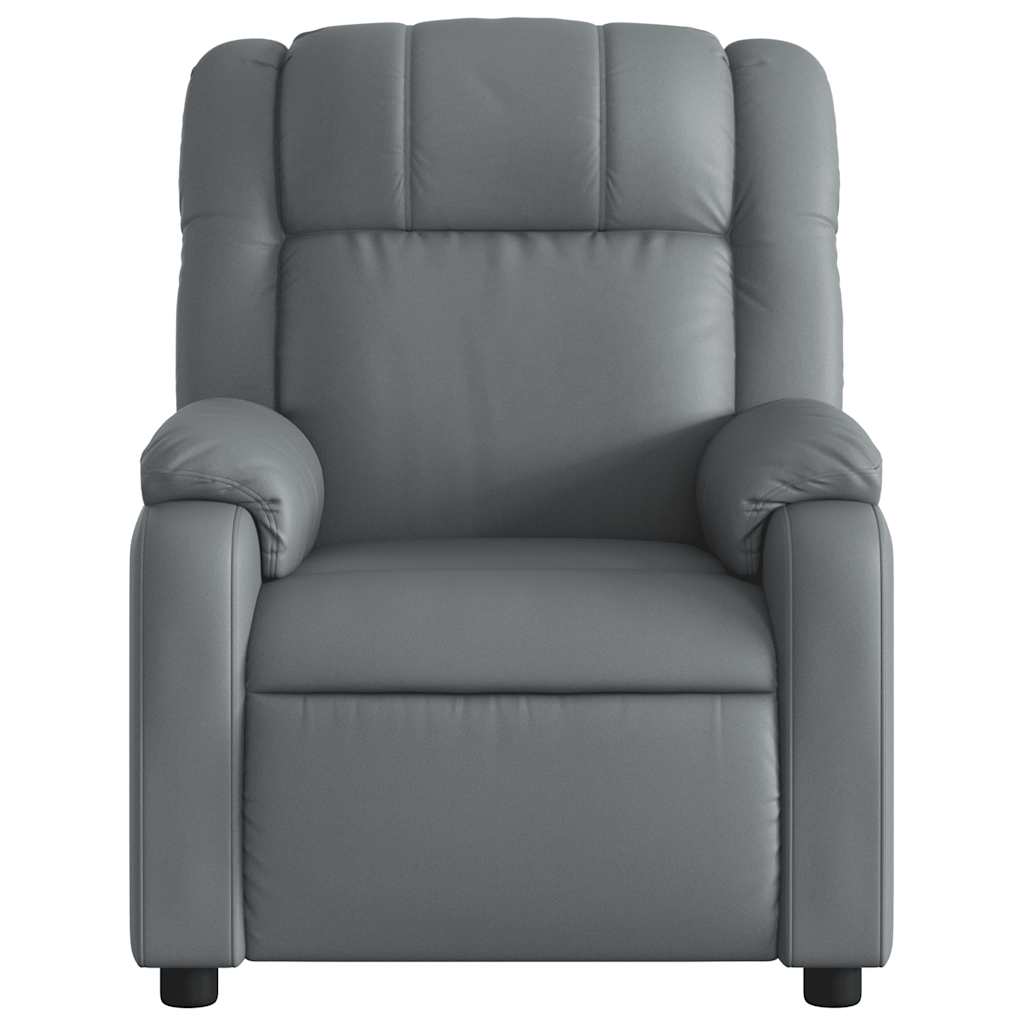 Massage-Relaxsessel, Kunstleder, Schwarz