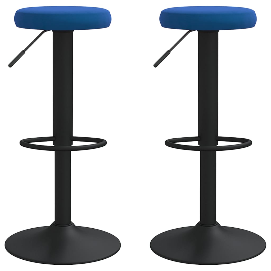 Barhocker 2 Stk. Schwarz Samt