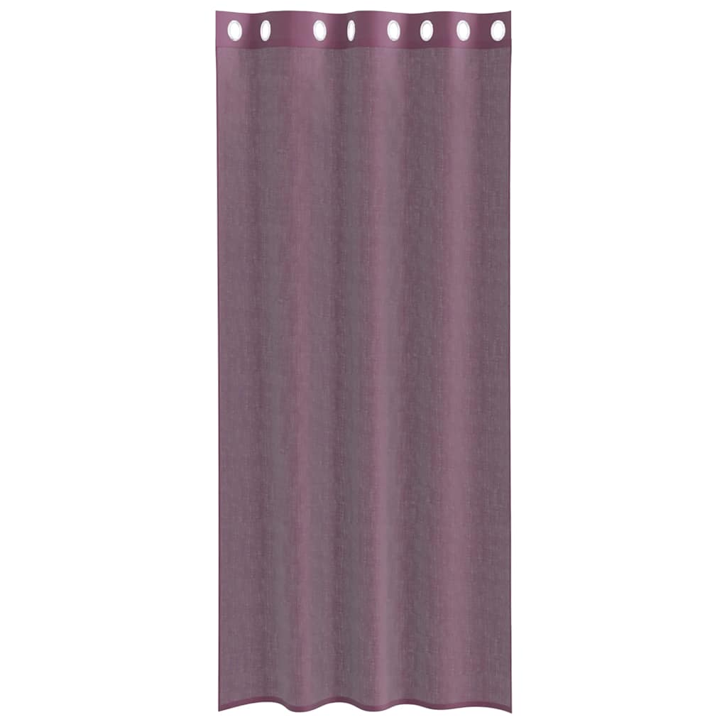 Voile Vorhänge mit Ösen 2 Stk. Apfelgrün 140x140 cm