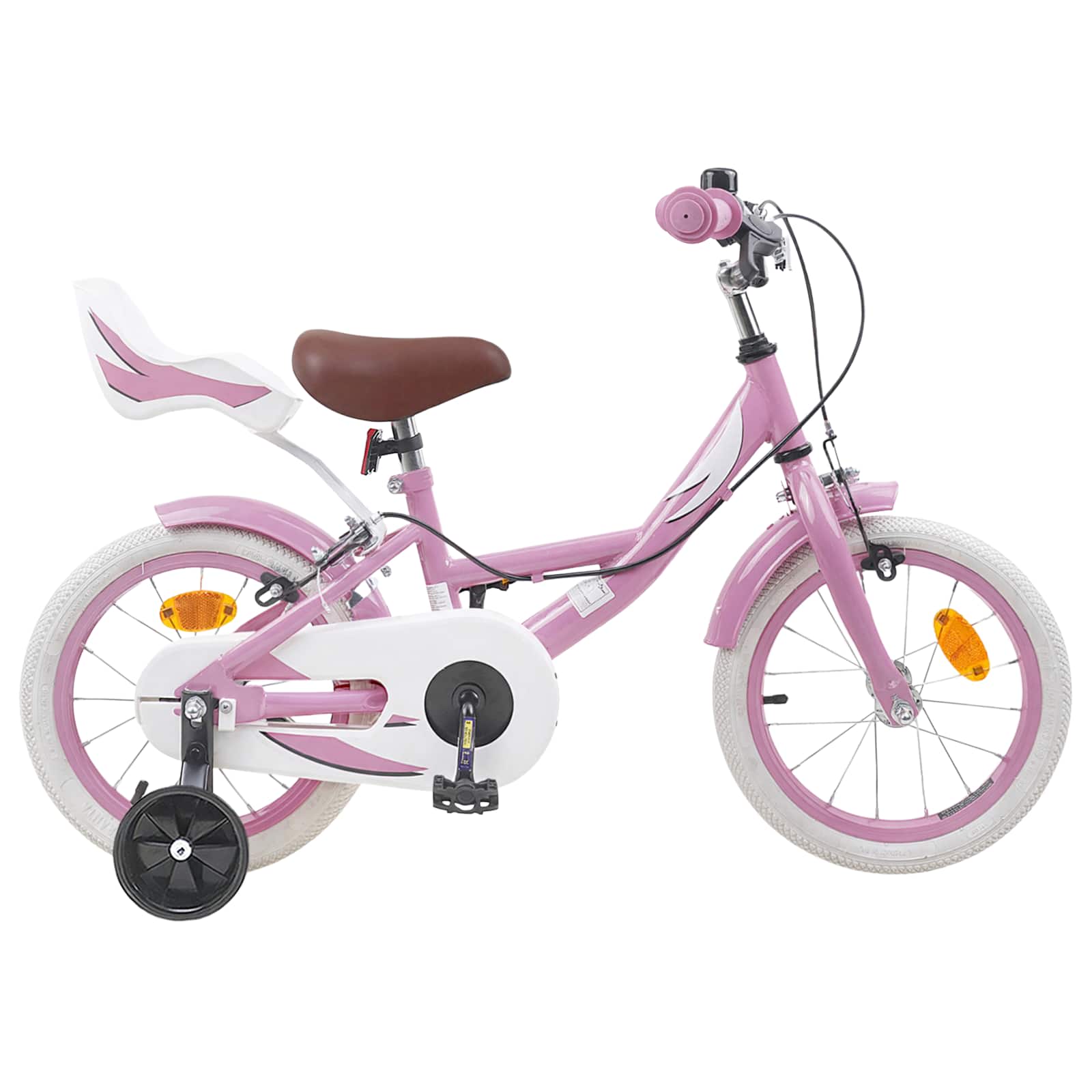 Kinderfahrrad 12 Zoll für 2-4 Jahre alt Hellrosa