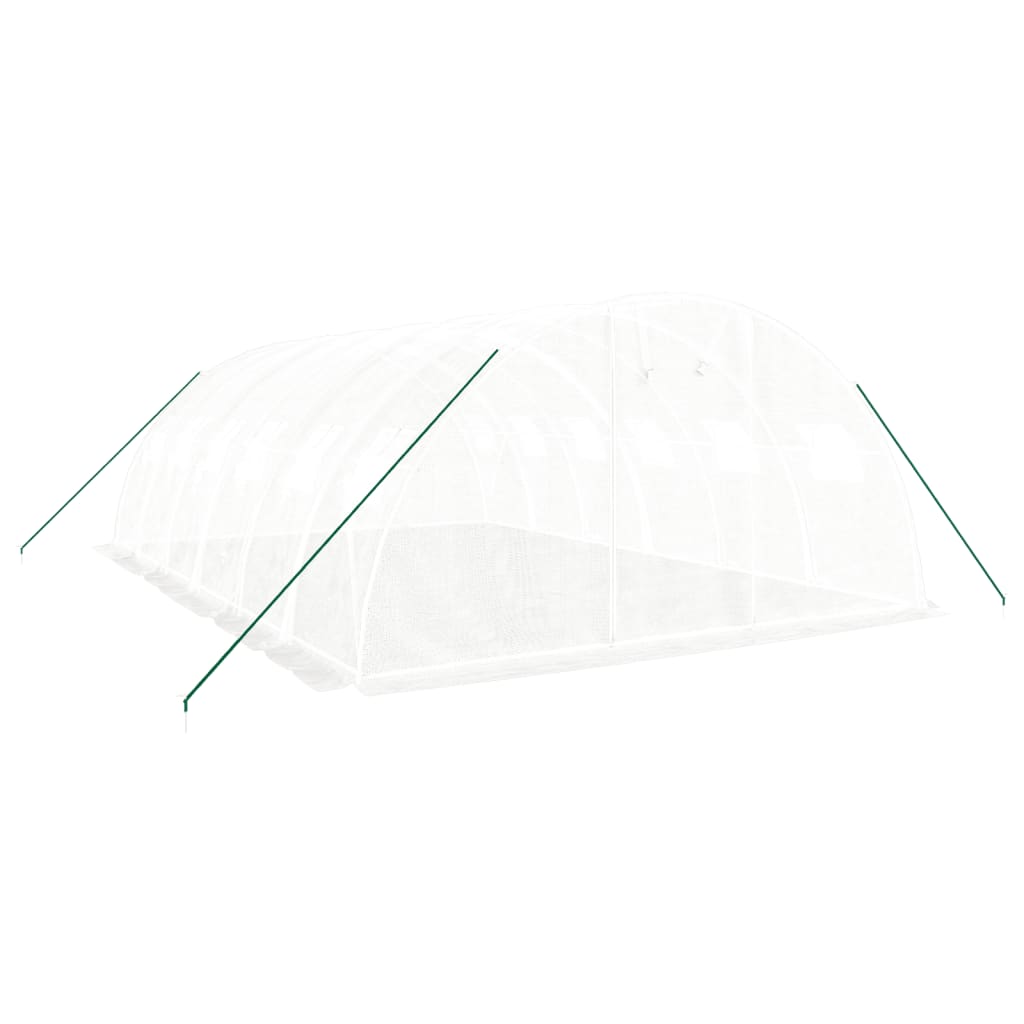 Gewächshaus mit Stahlrahmen Grün 8 m² 4x2x2 m