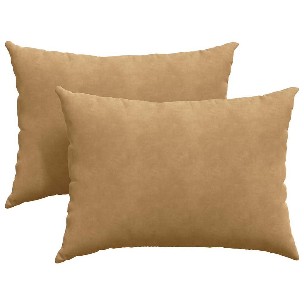 Sofakissen 2 Stück Blau 50 x 30 cm Cordstoff