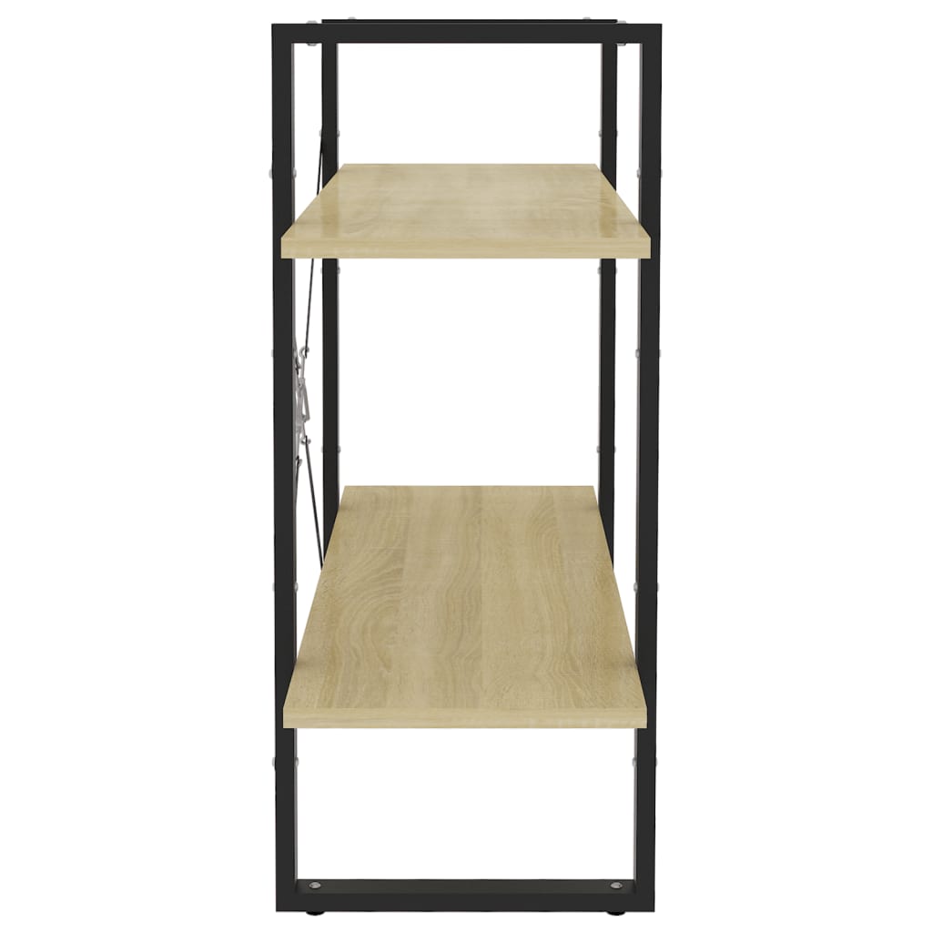 Bücherregal 2 Fächer Weiß 80x30x70 cm Holzwerkstoff