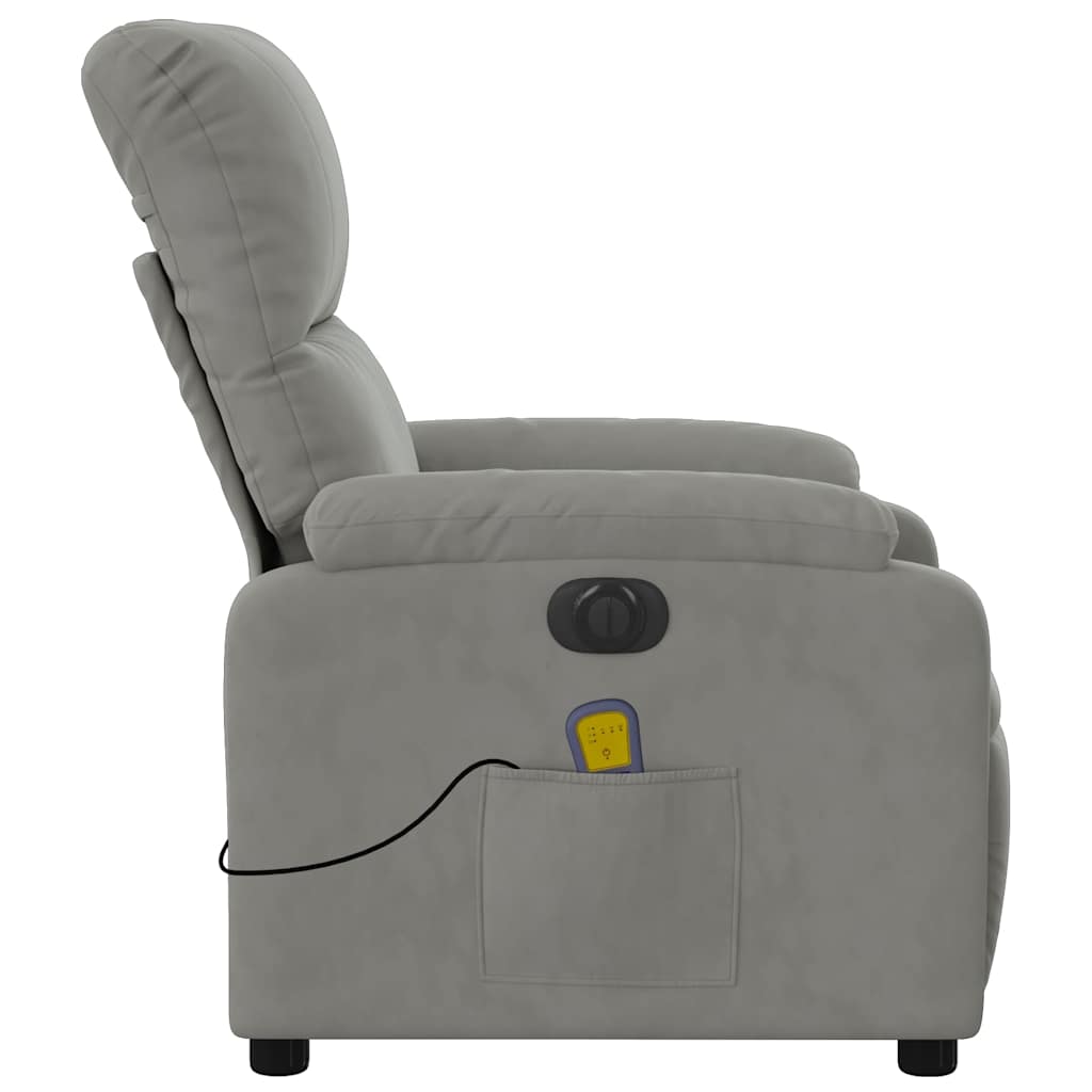 Relaxsessel Elektrisch Braun Mikrofasergewebe
