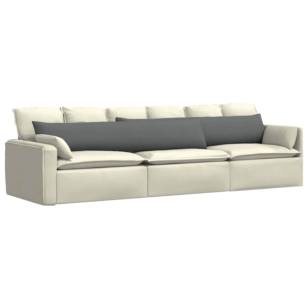Sofakissen 2 pcs Hellgrau 50 x 30 cm Stoff