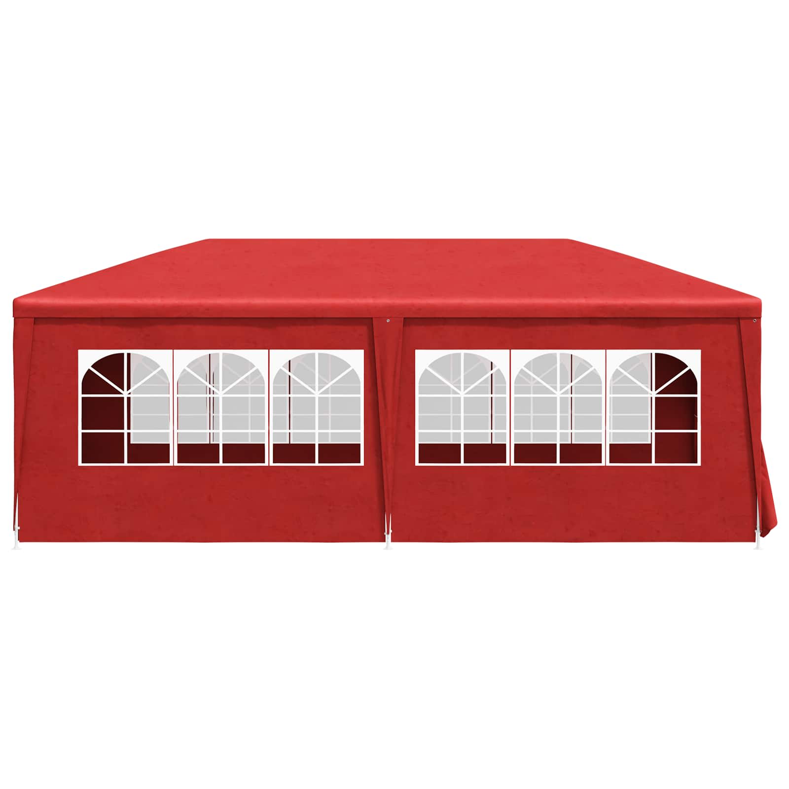 Party-Zelt 400 x 300 x 255 cm Rot PE und Stahl