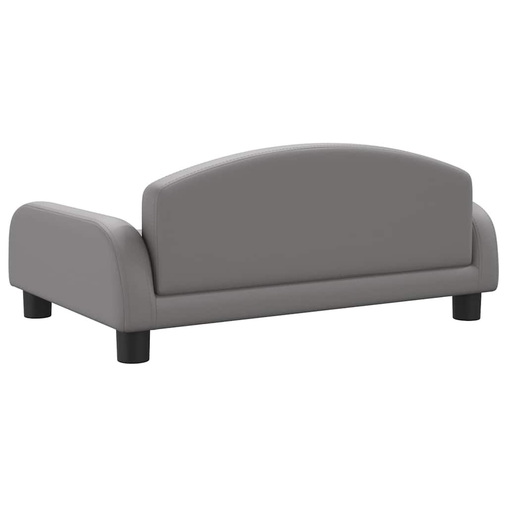 Hundebett Dunkelgrau 70x45x30 cm Stoff