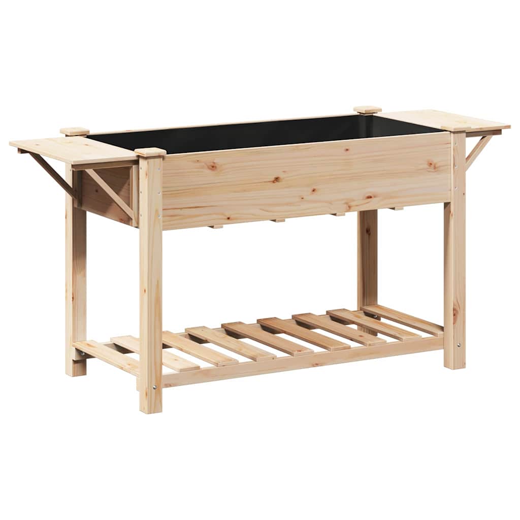Garten-Pflanzgefäß mit Regal Beige 111 x 37 x 76,5 cm