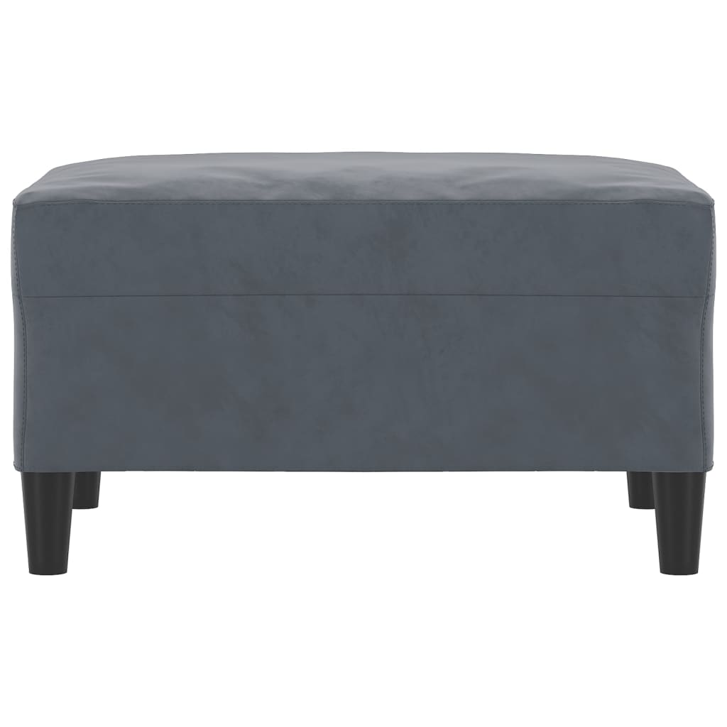 Fußhocker Hellgrau 60x50x41 cm Samt