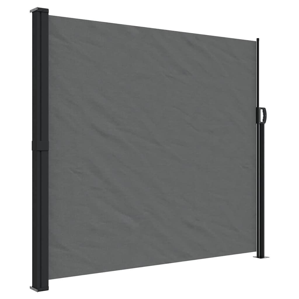 Seitenmarkise Ausziehbar Schwarz 100x300 cm