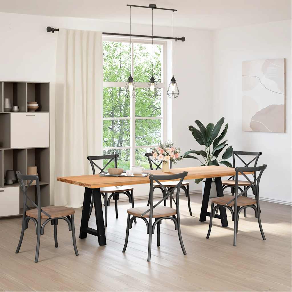 Couchtischbeine A-Form 2 Stk. 30x(30-31) cm Stahl
