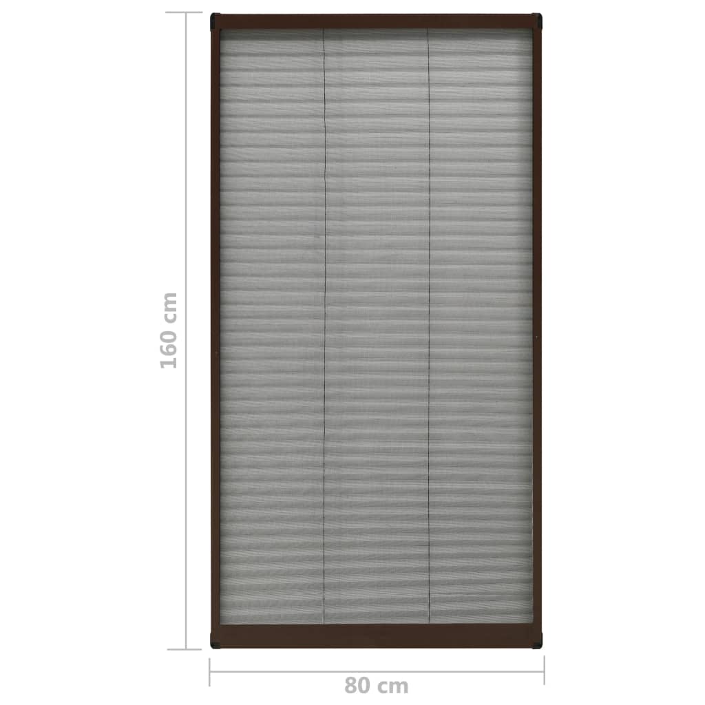 Plisse Insektenschutz-Fenster 80×160 cm