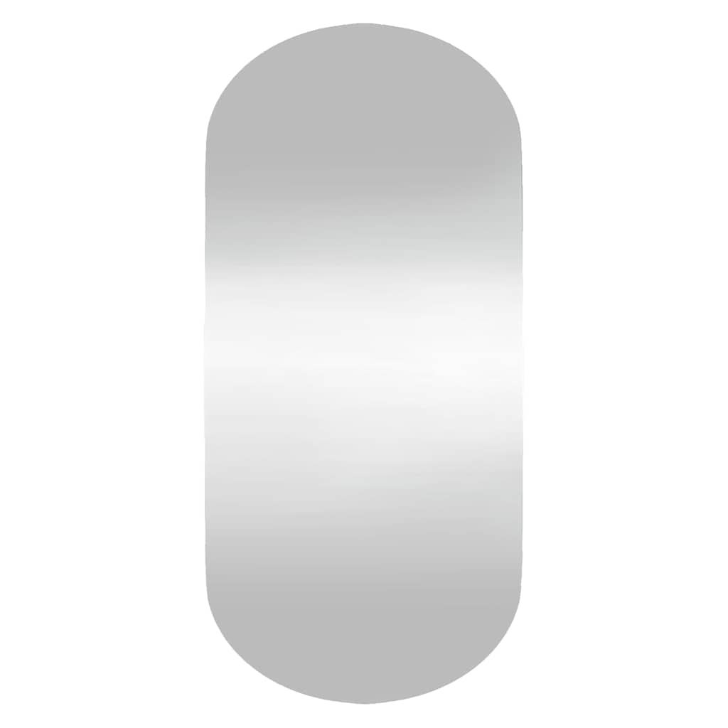 Spiegel mit LED-Leuchten 60x30 cm Glas Oval